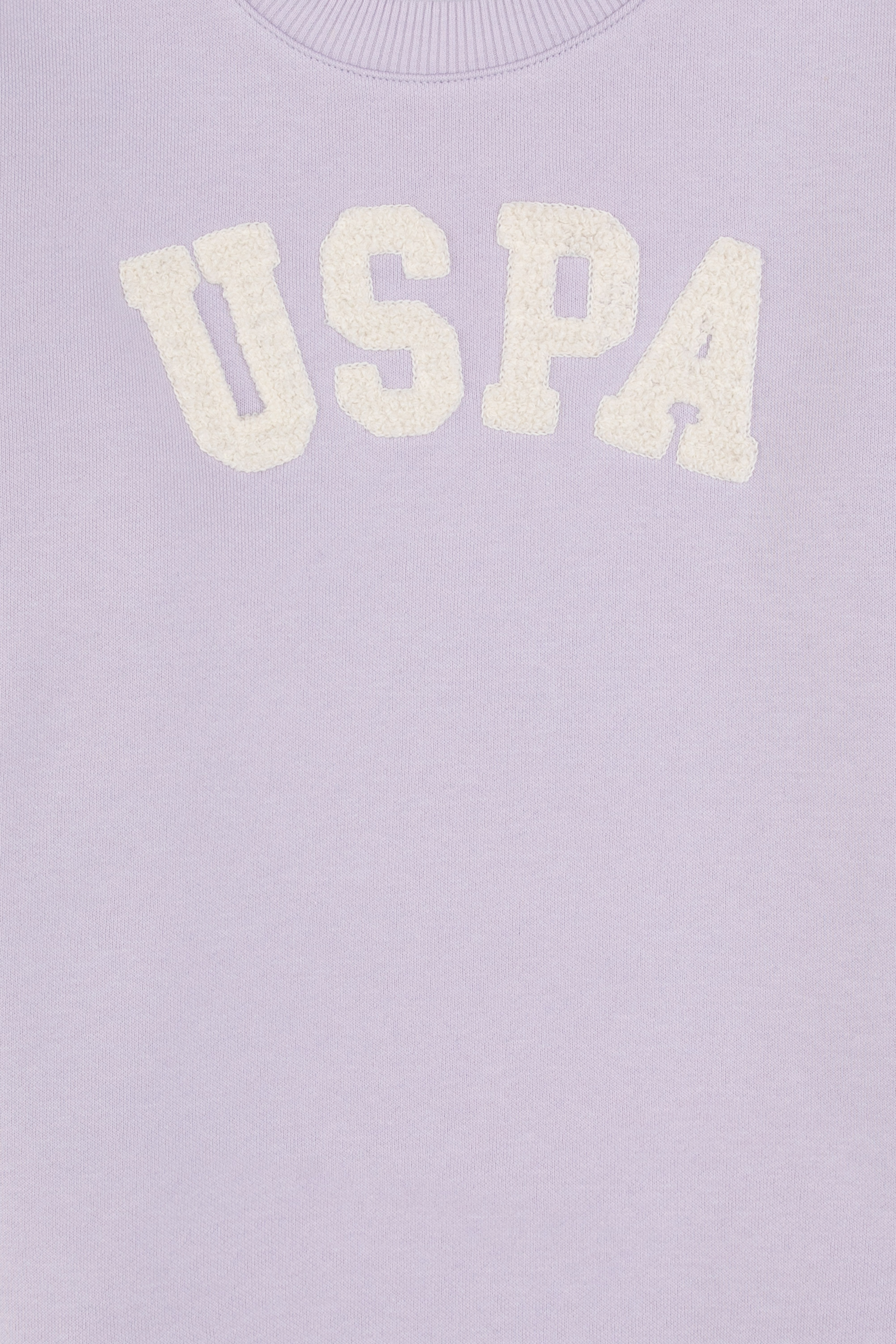 Kız Çocuk Mor Bisiklet Yaka Şardonlu Sweatshirt