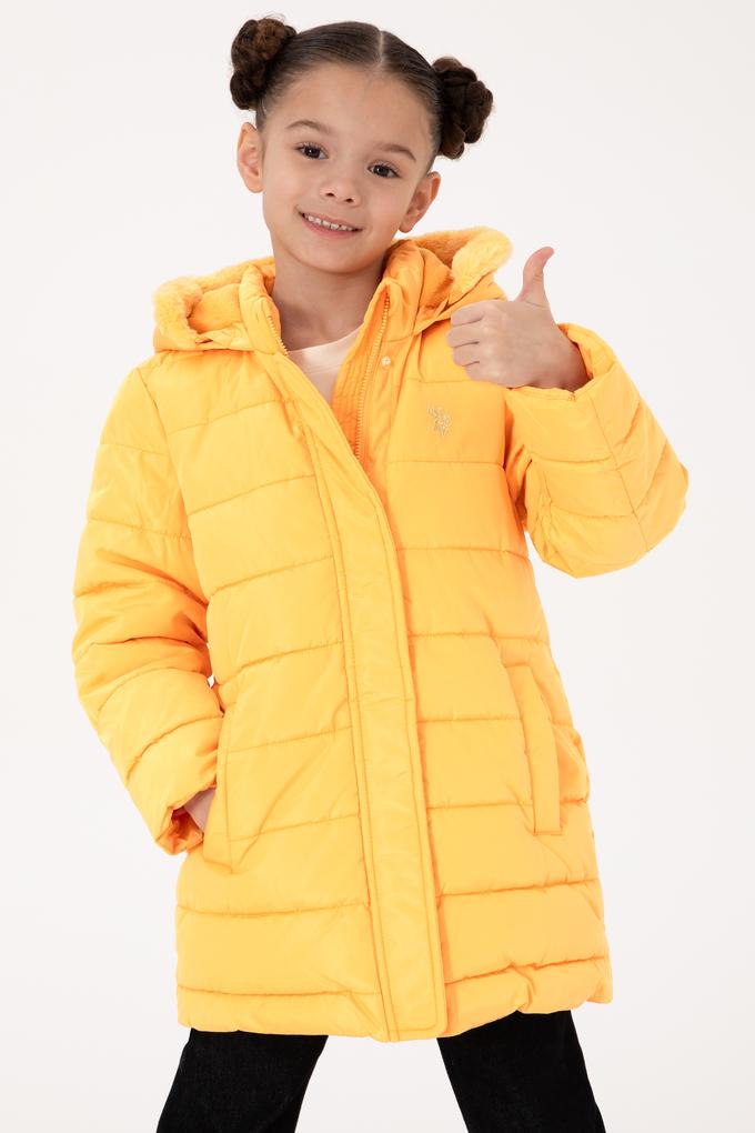 Kız Çocuk Mango Kapüşonlu Kaban