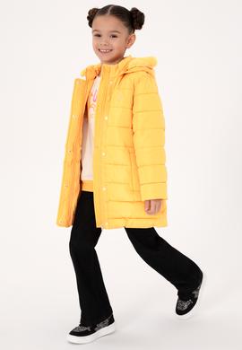 Kız Çocuk Mango Kapüşonlu Kaban - 50313175033