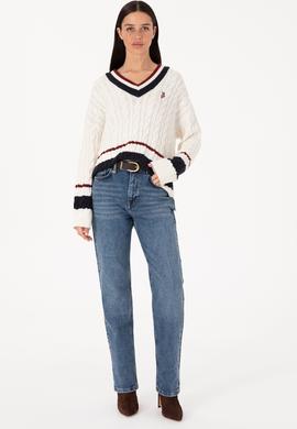 Kadın Mavi Jean Pantolon - 50310126012