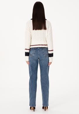 Kadın Mavi Jean Pantolon - 50310126012