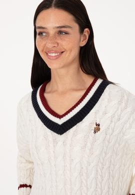 Kadın Krem Kazak - 50309559004