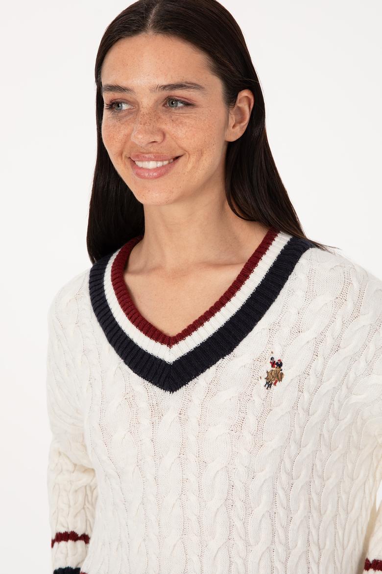 Kadın Krem Kazak - 50309559004