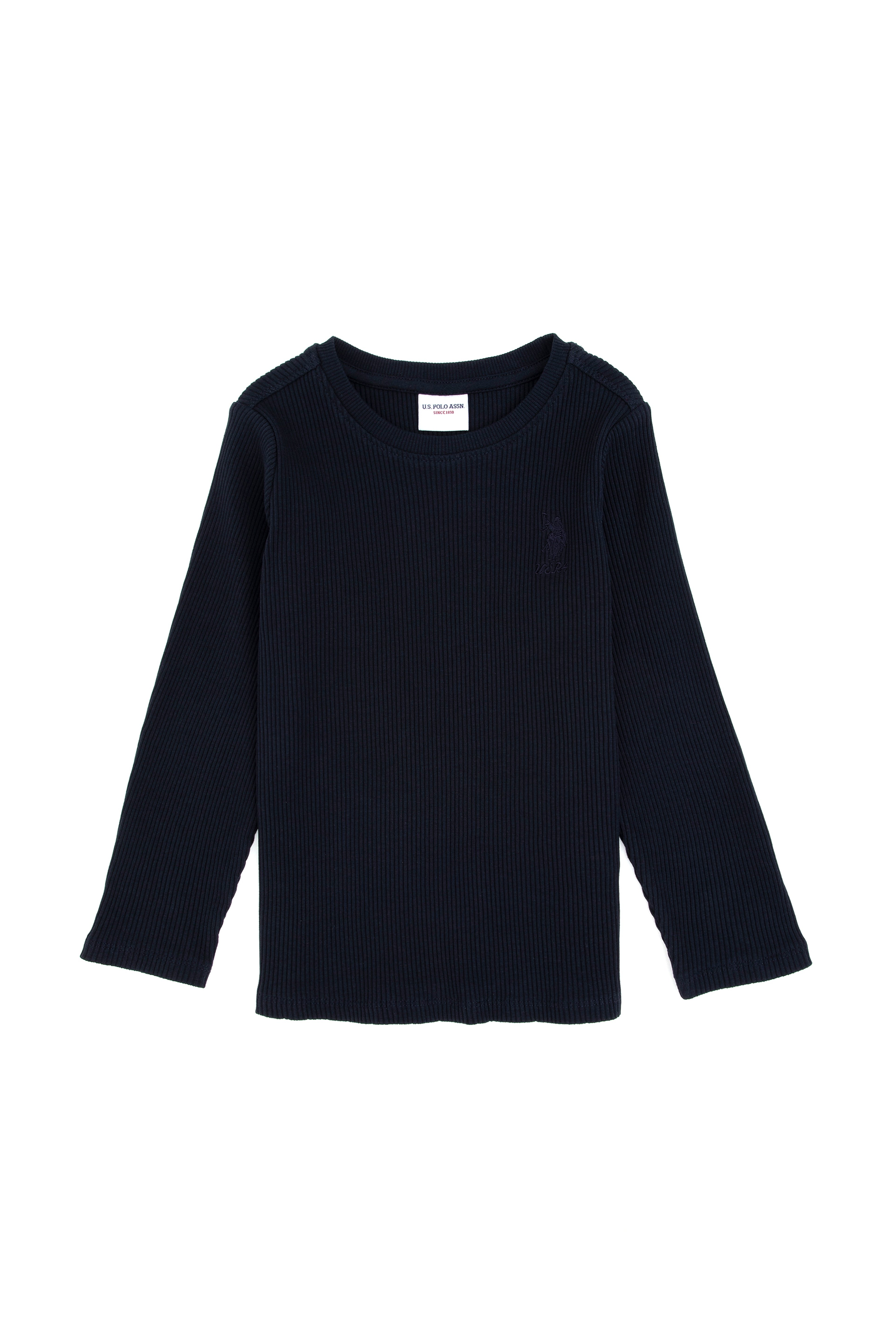 Kız Çocuk Lacivert Bisiklet Yaka Sweatshirt