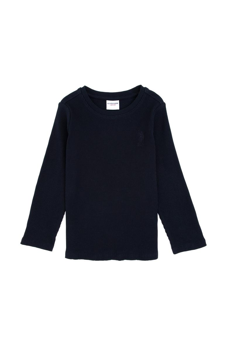 Kız Çocuk Lacivert Bisiklet Yaka Sweatshirt - 50317982022