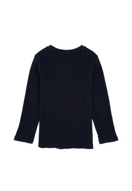 Kız Çocuk Lacivert Bisiklet Yaka Sweatshirt - 50317982022