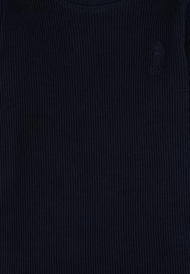 Kız Çocuk Lacivert Bisiklet Yaka Sweatshirt - 50317982022