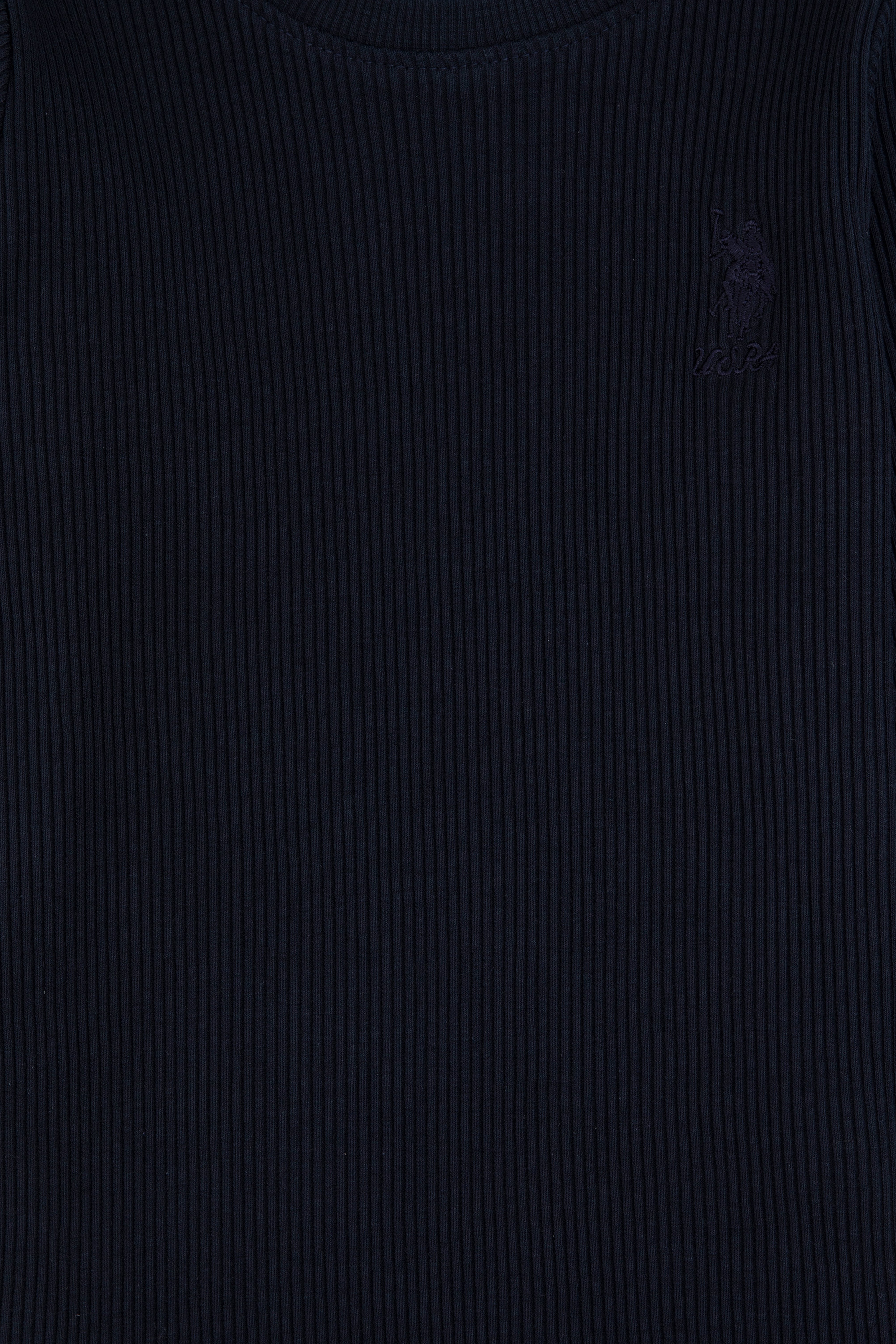 Kız Çocuk Lacivert Bisiklet Yaka Sweatshirt - Image 5