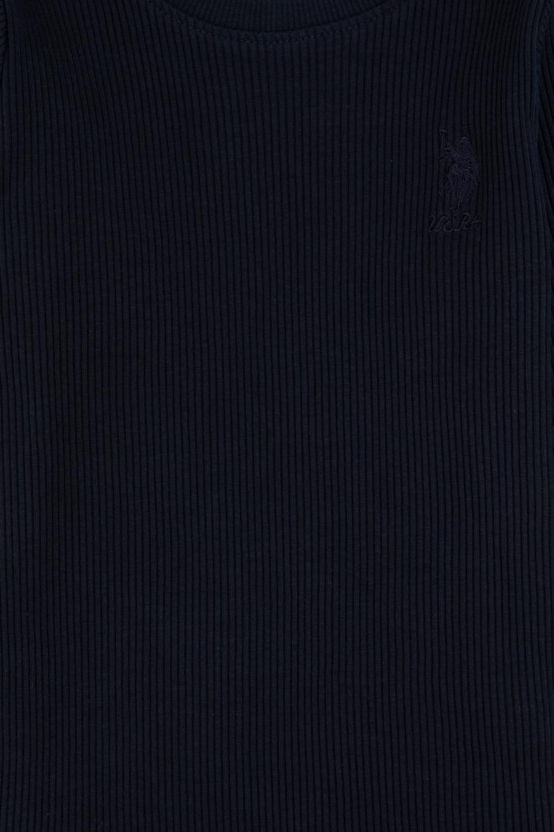 Kız Çocuk Lacivert Bisiklet Yaka Sweatshirt - 50317982022