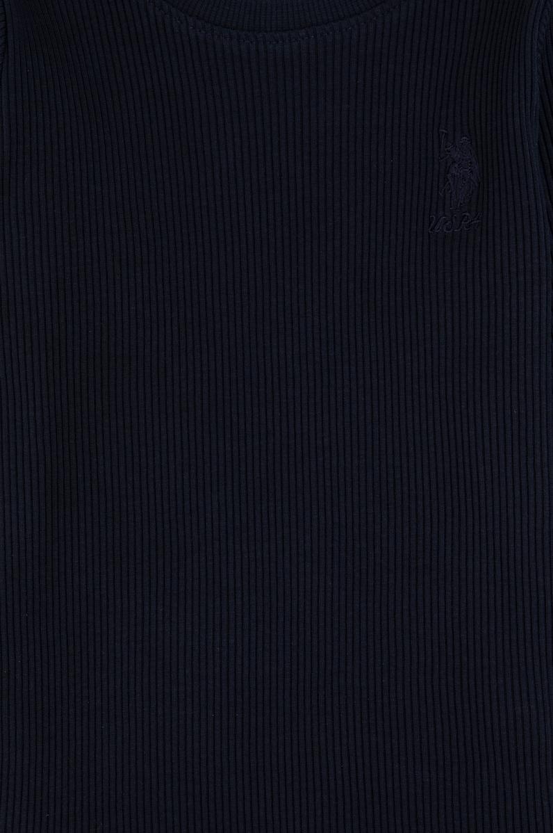 Kız Çocuk Lacivert Bisiklet Yaka Sweatshirt