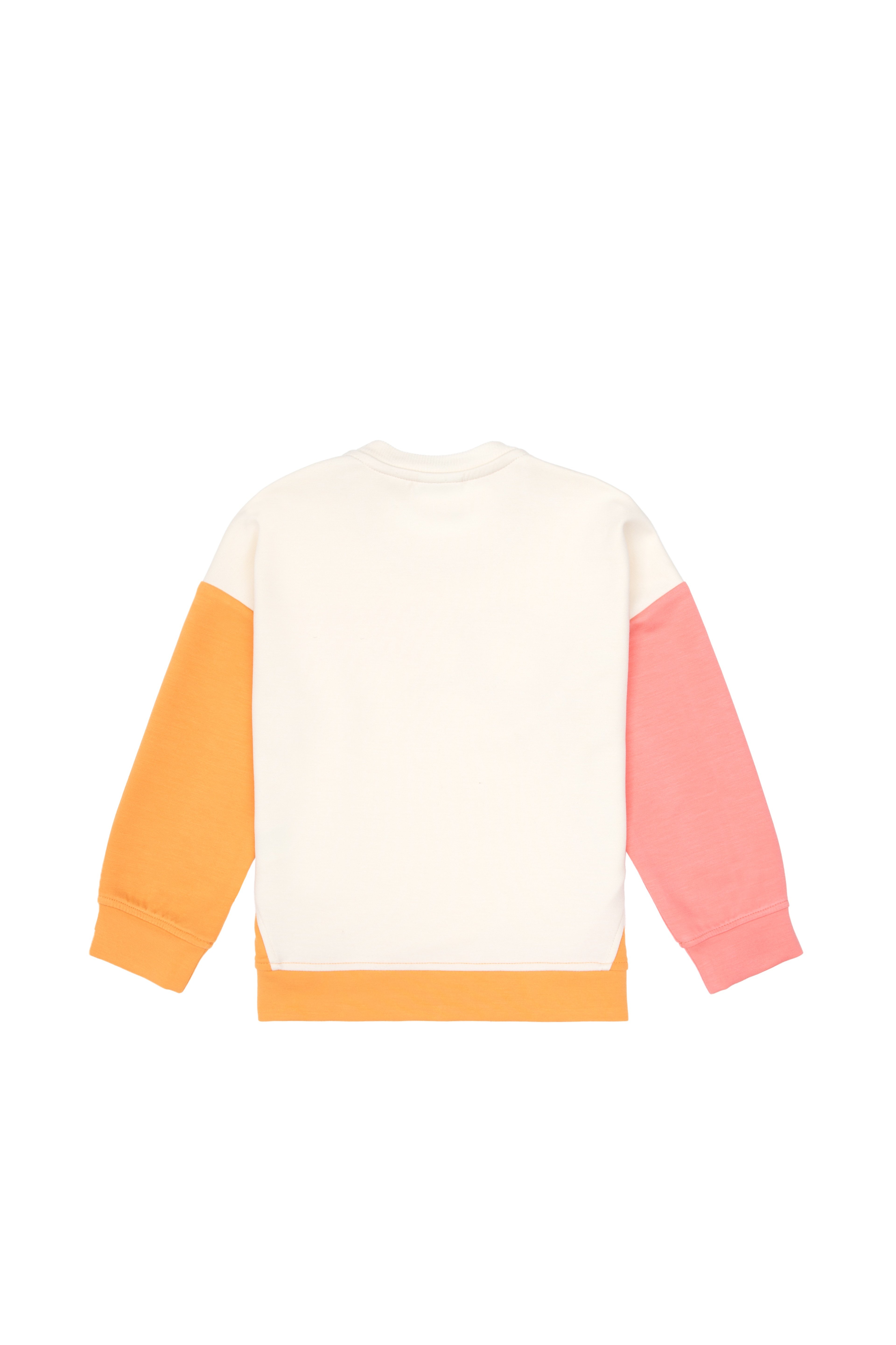 Kız Çocuk Turuncu Bisiklet Yaka Sweatshirt - Image 5