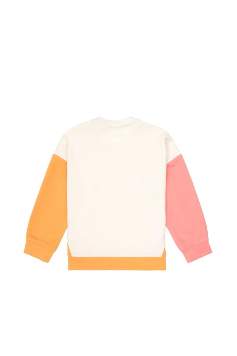 Kız Çocuk Turuncu Bisiklet Yaka Sweatshirt - 50317979022