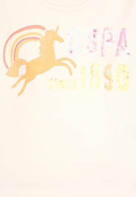 Kız Çocuk Turuncu Bisiklet Yaka Sweatshirt - 50317979022