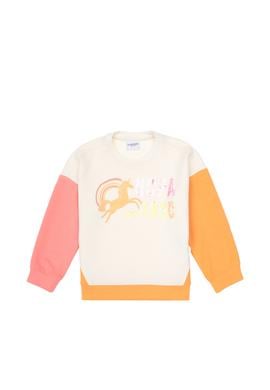 Kız Çocuk Turuncu Bisiklet Yaka Sweatshirt - 50317979022