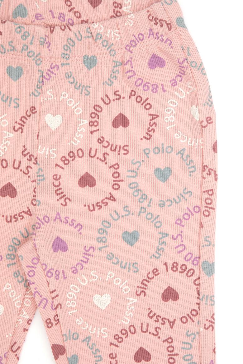 Kız Çocuk Pudra İspanyol Paça Tayt - 50318086003