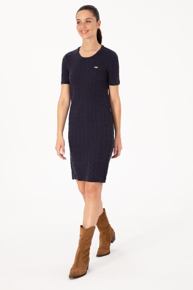 Kadın Lacivert Triko Elbise