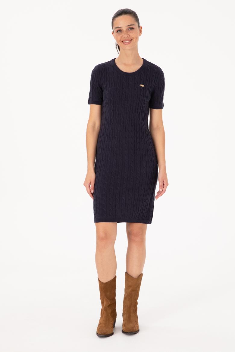 Kadın Lacivert Triko Elbise - 50309538009