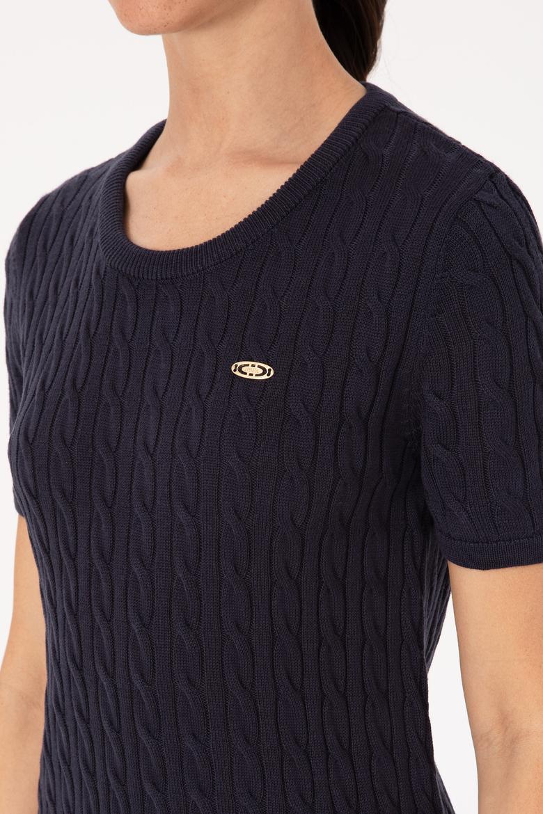 Kadın Lacivert Triko Elbise - 50309538009