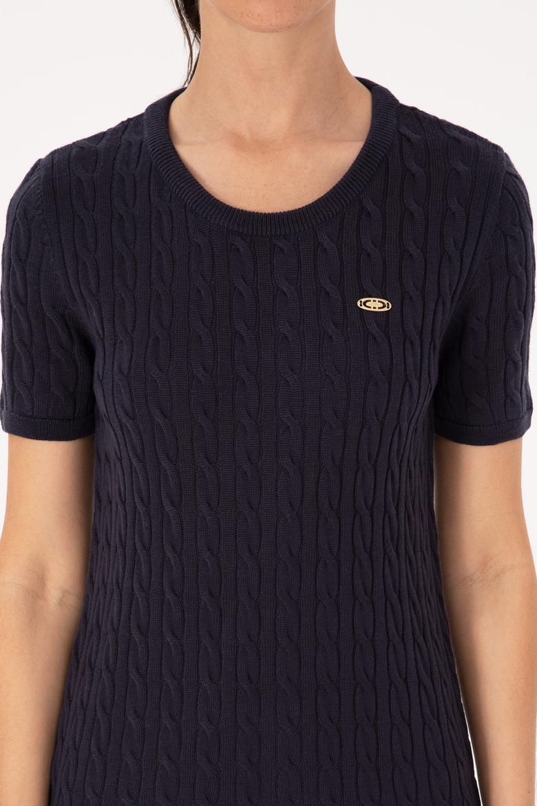 Kadın Lacivert Triko Elbise - 50309538009