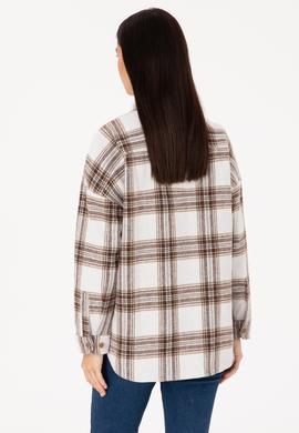 Kadın Haki Uzun Kollu Gömlek - 50316698007