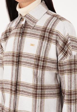 Kadın Haki Uzun Kollu Gömlek - 50316698007