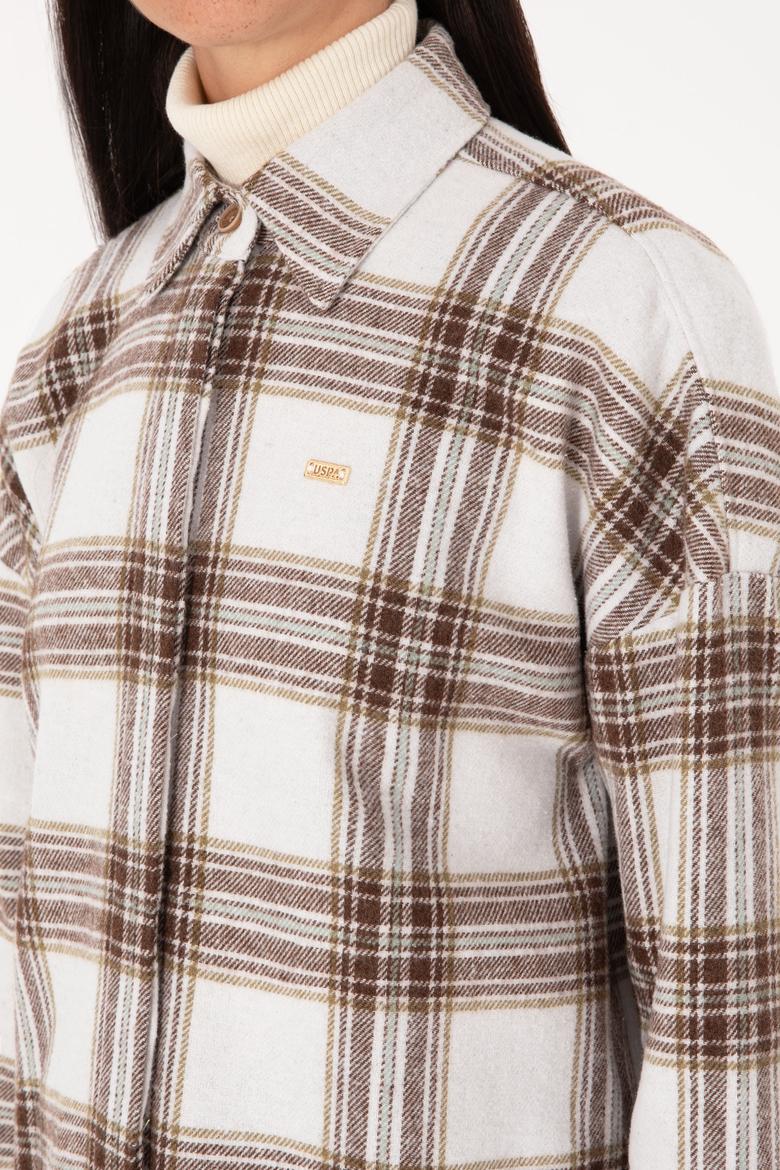 Kadın Haki Uzun Kollu Gömlek - 50316698007