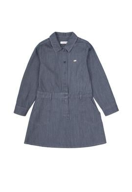 Kız Çocuk Siyah Dokuma Elbise - 50317619003