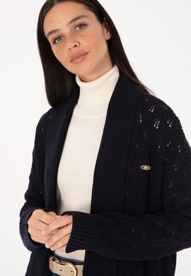 Kadın Lacivert Triko Hırka - 50314183014