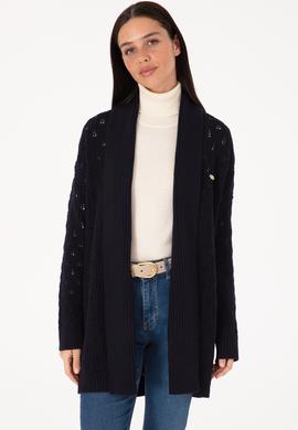 Kadın Lacivert Triko Hırka - 50314183014