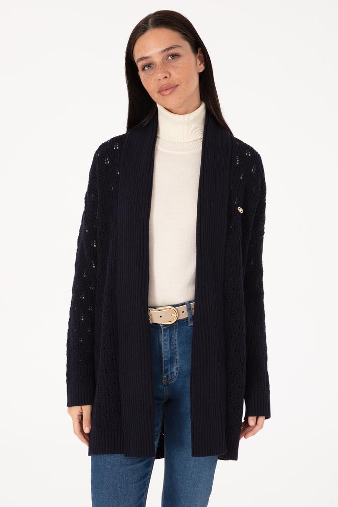 Kadın Lacivert Triko Hırka