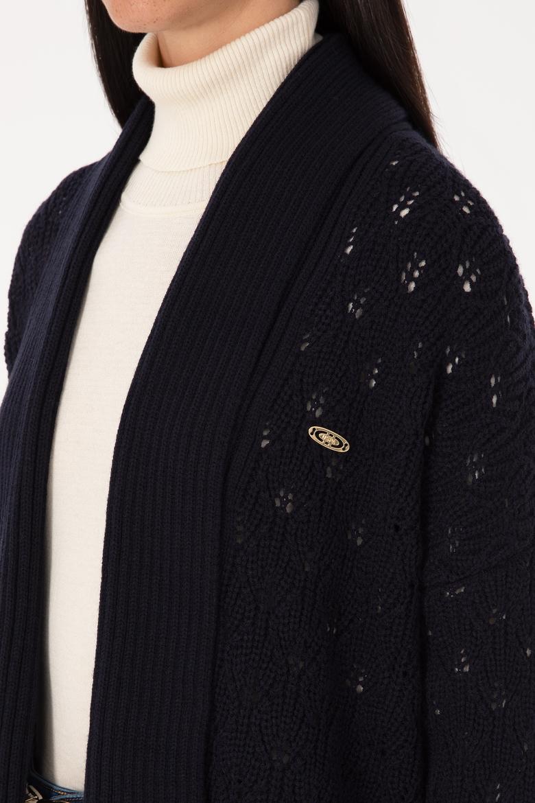 Kadın Lacivert Triko Hırka - 50314183014