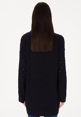 Kadın Lacivert Triko Hırka - 50314183014