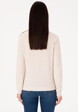 Kadın Krem Melanj Kazak - 50315046013