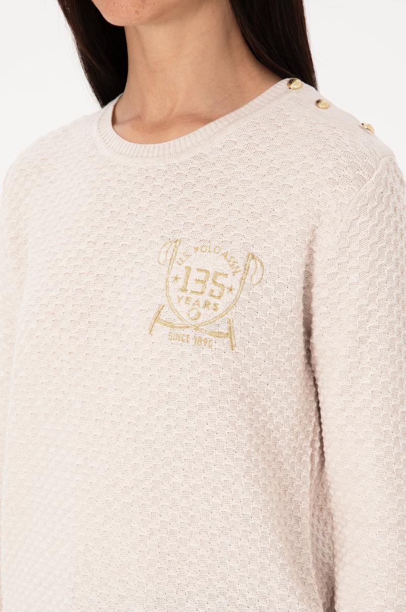 Kadın Krem Melanj Kazak