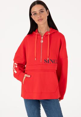 Kadın Kırmızı Sweatshirt - 50309055004