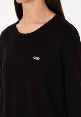 Kadın Siyah Basic Kazak - 50314454004