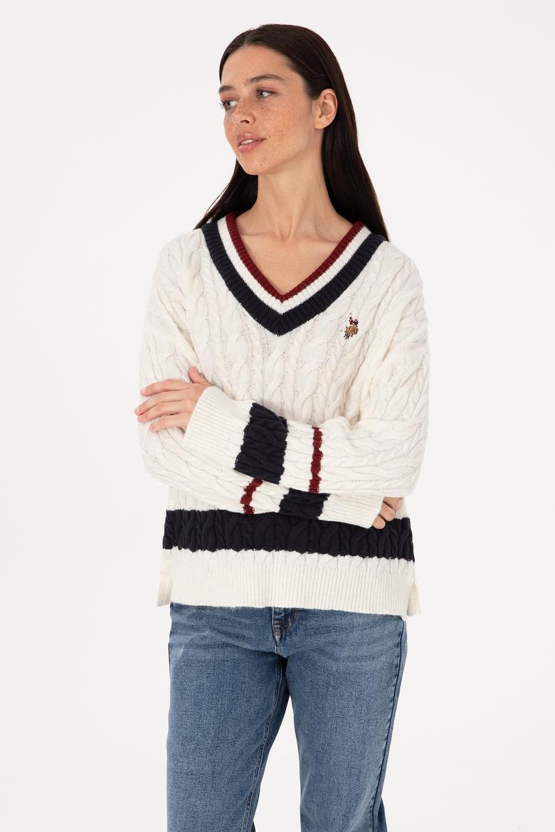 Kadın Krem Kazak - 50309559004