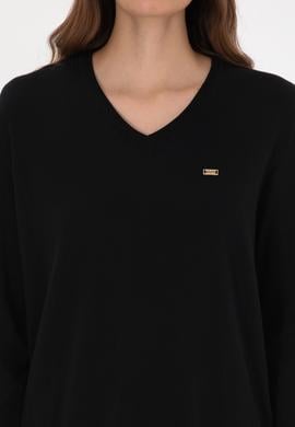 Kadın Siyah Basic Kazak - 50313598004