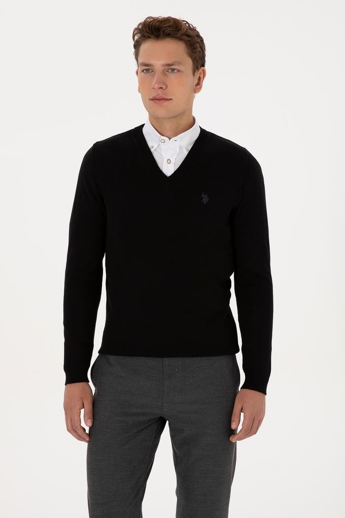 Erkek Siyah Basic Kazak