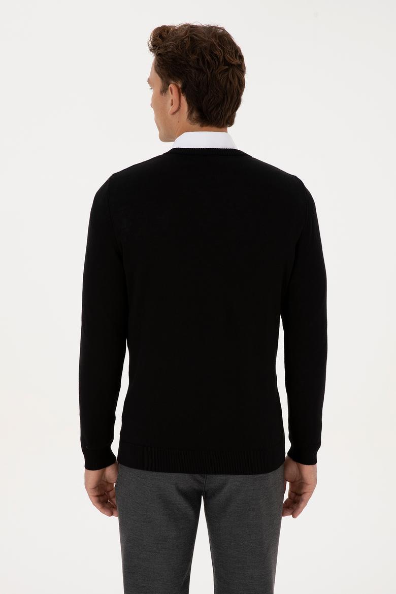 Erkek Siyah Basic Kazak - 50313662012