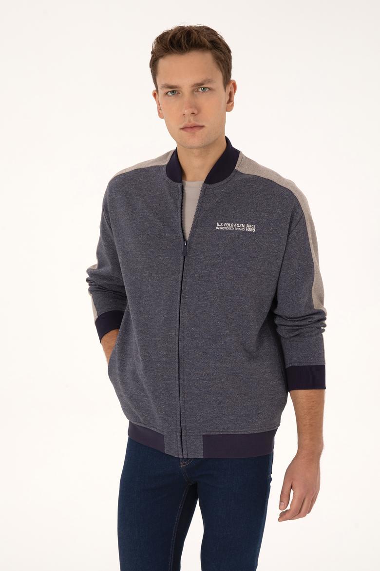 Erkek Mürdüm Örme Hırka - 50315820046