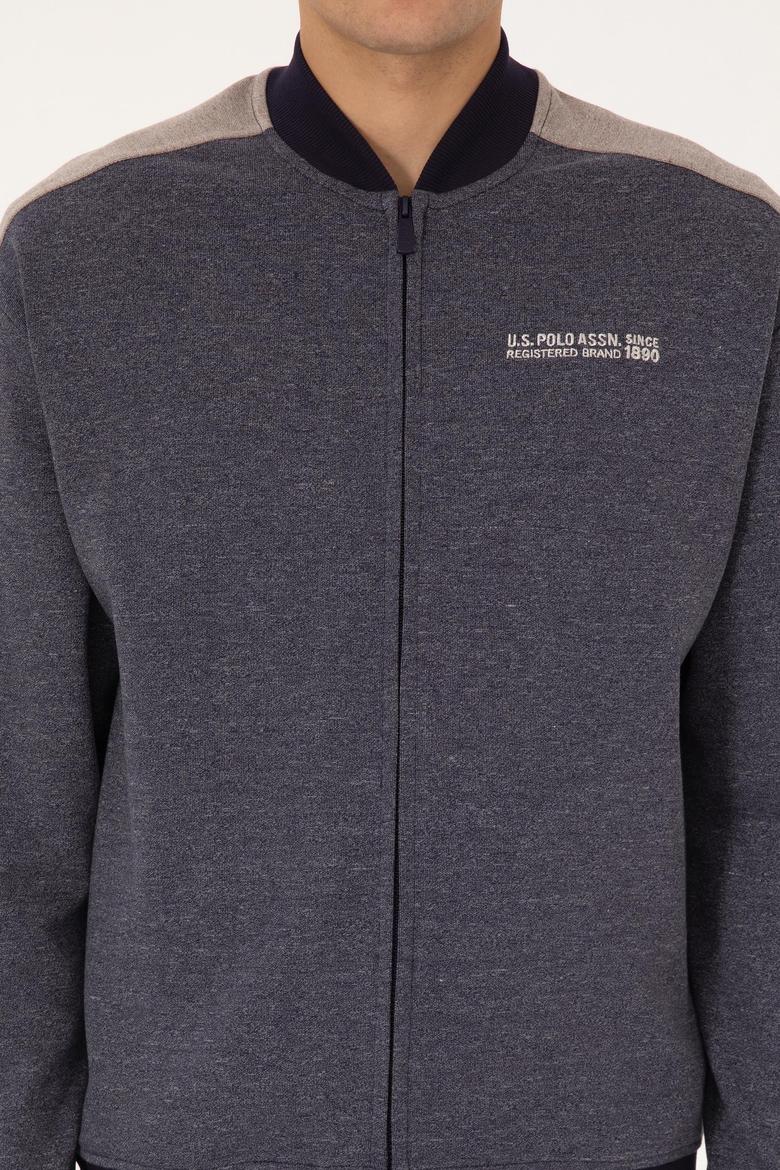 Erkek Mürdüm Örme Hırka - 50315820046