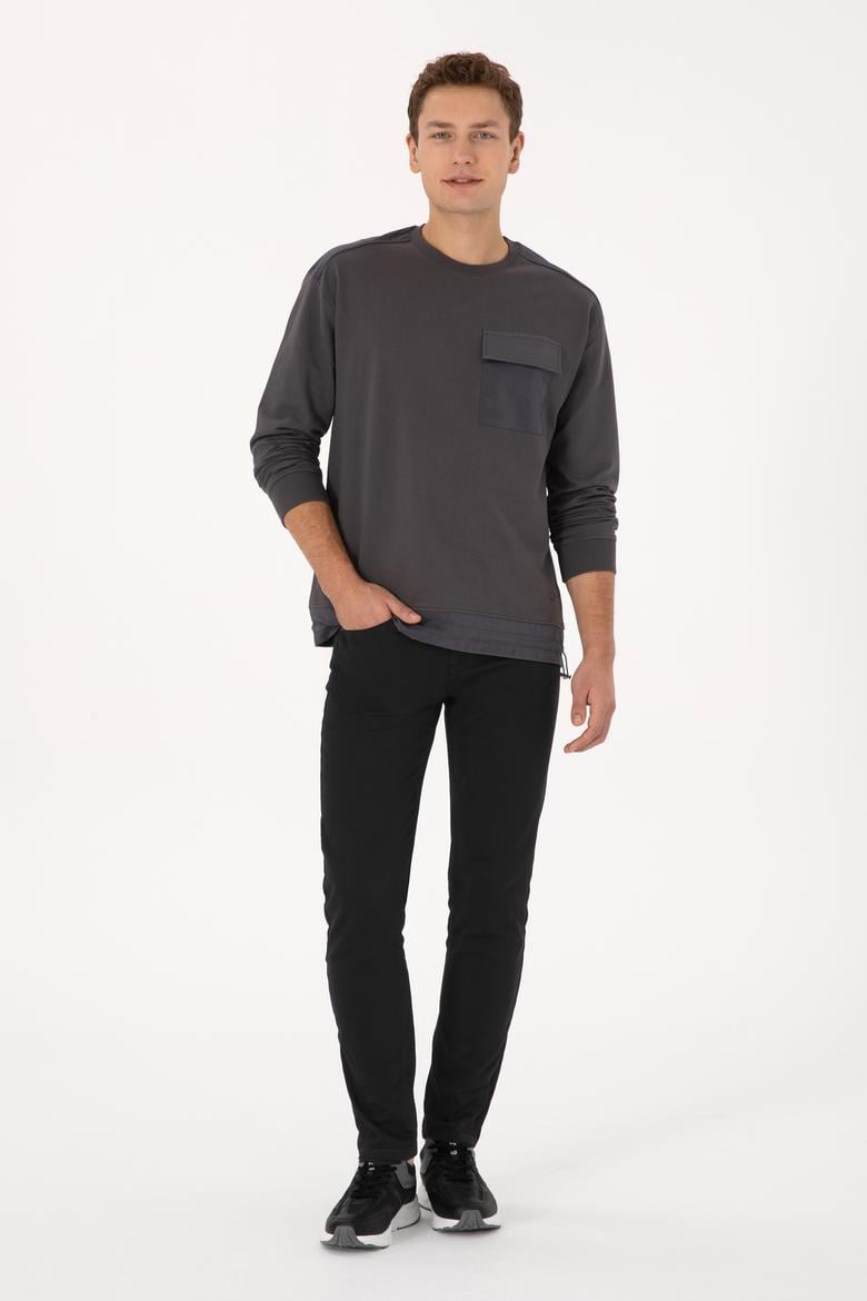 Erkek Gri Sweatshirt - 50316401023