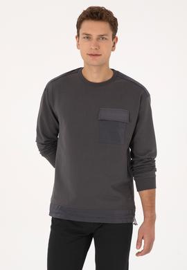 Erkek Gri Sweatshirt - 50316401023