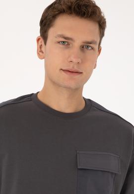 Erkek Gri Sweatshirt - 50316401023