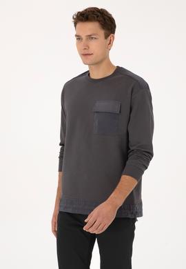 Erkek Gri Sweatshirt - 50316401023