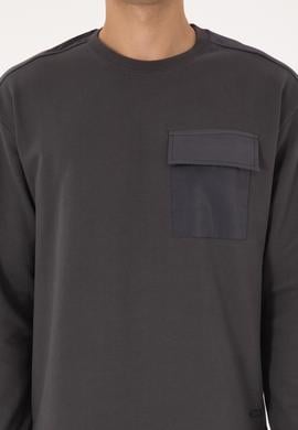 Erkek Gri Sweatshirt - 50316401023