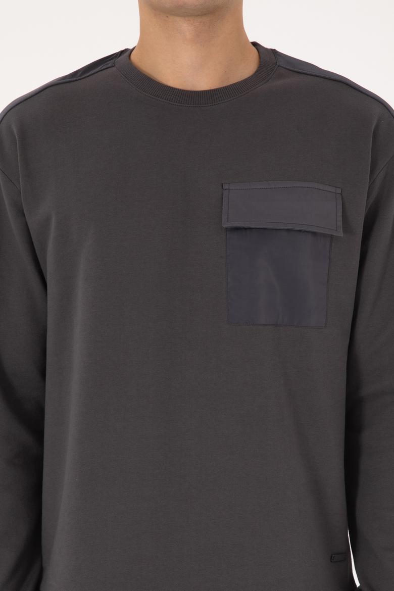 Erkek Gri Sweatshirt - 50316401023