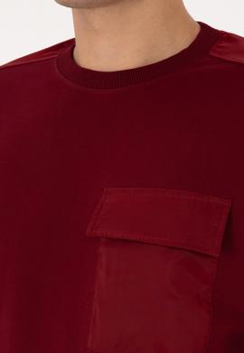 Erkek Bordo Sweatshirt - 50316401067