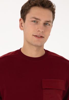 Erkek Bordo Sweatshirt - 50316401067
